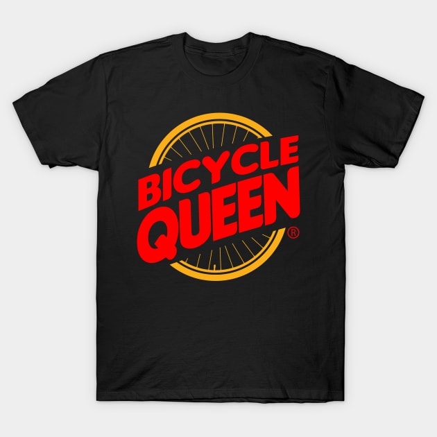 Bicycle Queen Cycling Gift For Female Cyclist T-Shirt by BoggsNicolas